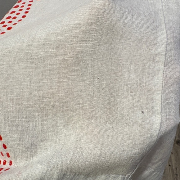 Farm Rio Maia Rope Trim Cotton Jumpsuit, Pink Floral, Size M - Picture 14 of 15